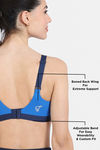 Zelocity High Impact Quick Dry Padded Sports Bra - Naval Academy — thumbnail 8